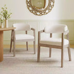Christopher Knight Home Darien Upholstered Rubberwood Dining Chairs (Set of 2)