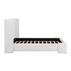 Lit rembourré moderne Christopher Knight Home Octavia avec tête de lit haute, blanc