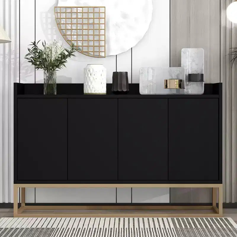 Buffet moderne Whisen, élégant meuble de rangement avec grand espace de rangement pour salle à manger, entrée
