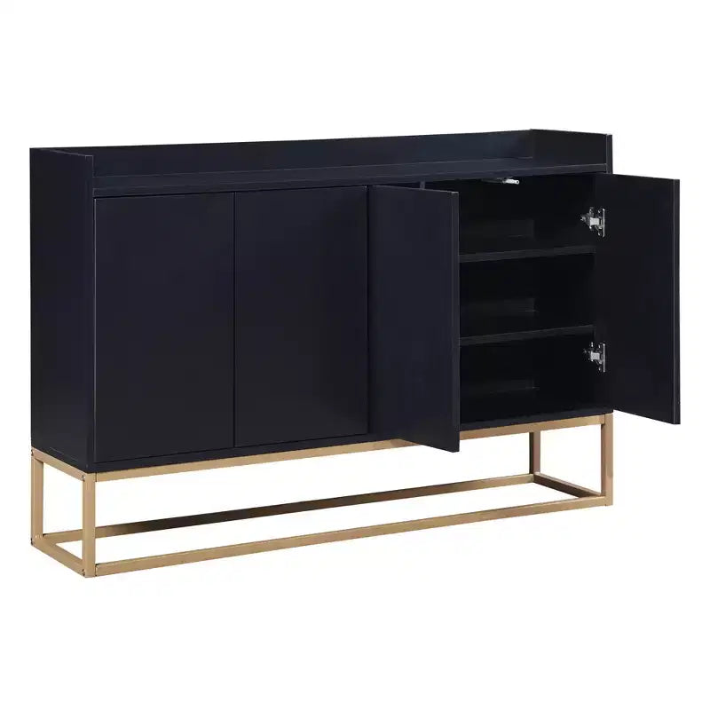 Buffet moderne Whisen, élégant meuble de rangement avec grand espace de rangement pour salle à manger, entrée