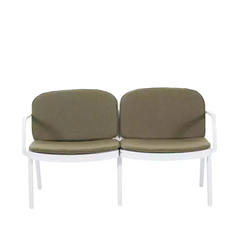 Christopher Knight Home Gunda Ensemble de salon de jardin moderne 3 pièces avec causeuse et fauteuil en polypropylène