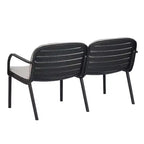 Christopher Knight Home Gunda Ensemble de salon de jardin moderne 3 pièces avec causeuse et fauteuil en polypropylène
