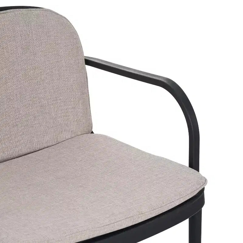 Christopher Knight Home Gunda Ensemble de salon de jardin moderne 3 pièces avec causeuse et fauteuil en polypropylène
