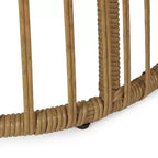 Christopher Knight Home Lemere Ensemble de conversation 3 pièces en osier et fer avec coussins, brun clair/beige