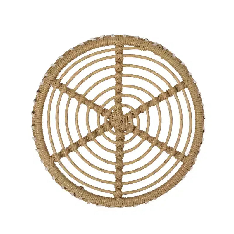 Christopher Knight Home Lemere Ensemble de conversation 3 pièces en osier et fer avec coussins, brun clair/beige