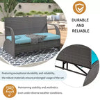 Transforming Garden Bench: Seats 4, Converts to Table and Chairs