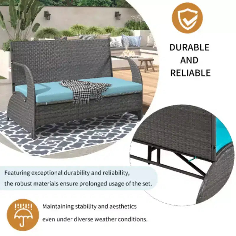 Transforming Garden Bench: Seats 4, Converts to Table and Chairs