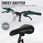 hykolity VTT, roues 26 27,5, VTT 18 vitesses avec double suspension, selle réglable pour hommes et femmes, pour le cyclisme en extérieur
