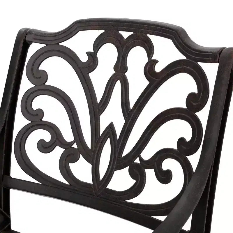 Christopher Knight Home Kai Outdoor Aluminum 3 Piece Chat Set, Bronze