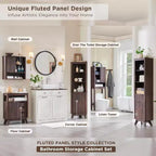 Meuble mural de salle de bain avec porte coulissante, armoire murale en bois avec étagère réglable et plateau imitation marbre, à placer au-dessus des toilettes, meuble de salle de bain