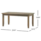 GDFStudio Keanu Outdoor Acacia Wood 4 Seater Chat Set with Cushions