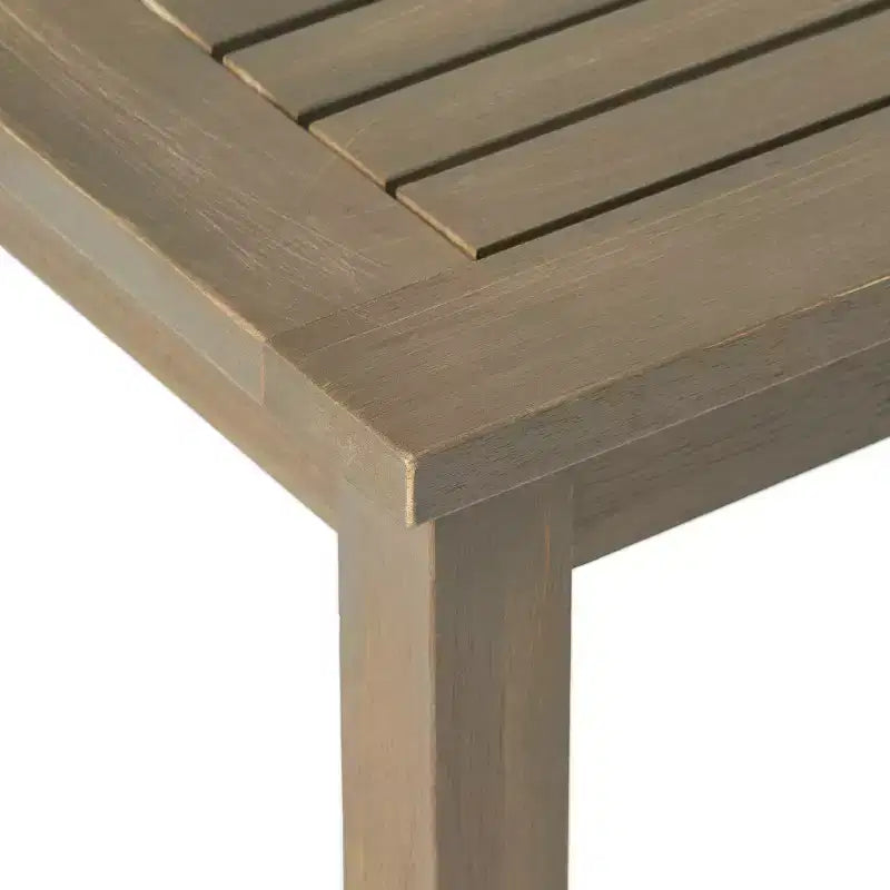 GDFStudio Keanu Outdoor Acacia Wood 4 Seater Chat Set with Cushions