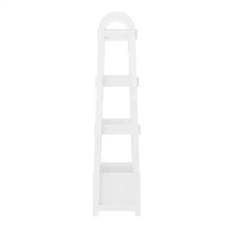 Étagère à livres ouverte Buzz & Bloom pour enfants avec 3 tablettes et bac de rangement inférieur, blanche