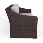 Martha Stewart Bedford Indoor-Outdoor Modular Patio 5-Seat Sectional Sofa in Rattan Wicker with All-Weather Cushions