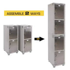 Seville Classics UltraHD 4-Door Stackable Locker Cabinet