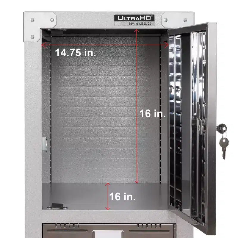 Seville Classics UltraHD 4-Door Stackable Locker Cabinet
