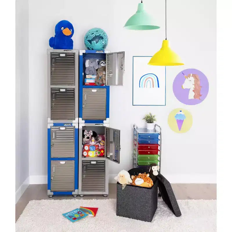 Seville Classics UltraHD 4-Door Stackable Locker Cabinet