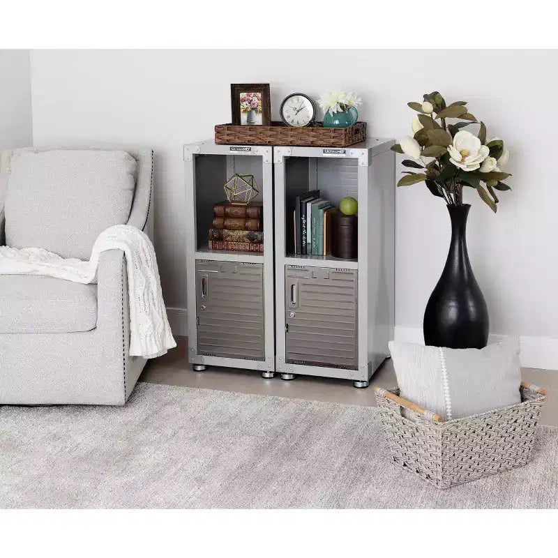 Seville Classics UltraHD 4-Door Stackable Locker Cabinet