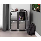 Seville Classics UltraHD 4-Door Stackable Locker Cabinet