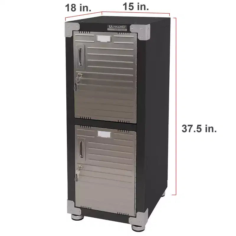 Seville Classics UltraHD 4-Door Stackable Locker Cabinet