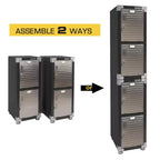 Seville Classics UltraHD 4-Door Stackable Locker Cabinet