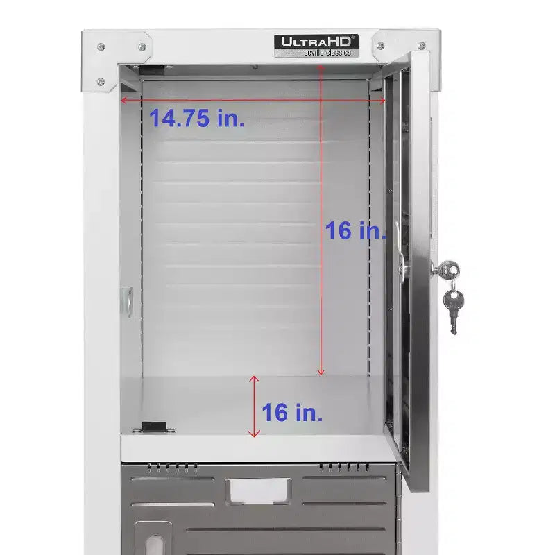 Seville Classics UltraHD 4-Door Stackable Locker Cabinet
