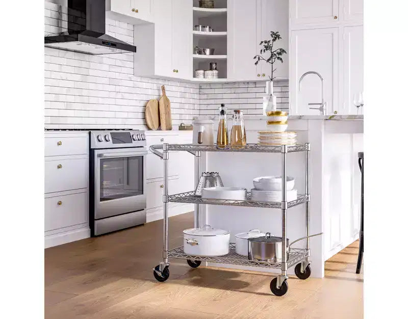 Chariot de service roulant commercial UltraDurable NSF Seville Classics