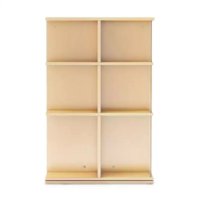 EdQ Rotating Big Book DisplayWhite: 3-Tier Kids Bookshelf for Classroom Storage, Book Organizer with Acrylic Shelves for Homeschool Organization