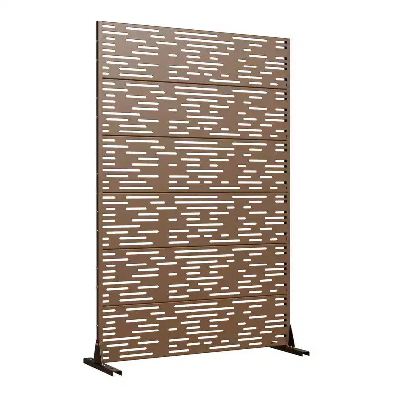 Jardinière en Métal Noir Dovelina 72 H47W avec Treillis pour Terrasse