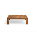 Ensemble de 4 pièces de sièges rembourrés d'extérieur en bois d'acacia au design rustique à lattes Doris de Scott Living