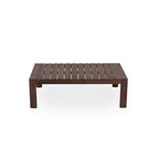Ensemble de 4 pièces de sièges rembourrés d'extérieur en bois d'acacia au design rustique à lattes Doris de Scott Living