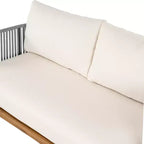 Christopher Knight Home Galen, ensemble de 6 meubles d'extérieur tissés en corde avec structure en acacia et fer, et assise rembourrée