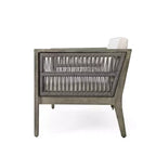 Christopher Knight Home Yan Ensemble de chaises de patio 4 pièces en bois d'acacia tressé avec coussin résistant à l'eau