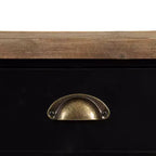 Kate and Laurel Rutledge Console Table with Storage, 40x14x33, Black