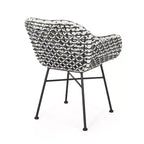 Christopher Knight Home Gulley Outdoor Wicker 3 Piece Chat Set with Cushion, White/Black