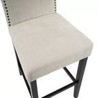 Set of 2 Bar Stool Counter Height Stool Dining Chair Pub Kitchen Stool, PU Leather Upholstered -ModernLuxe