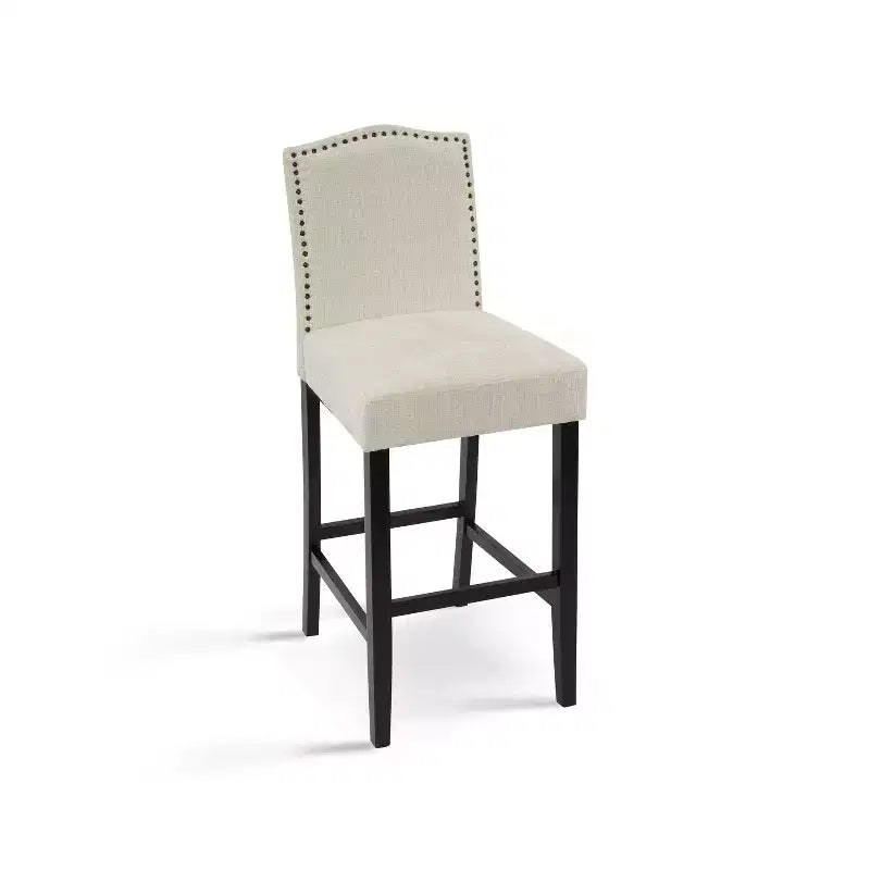 Set of 2 Bar Stool Counter Height Stool Dining Chair Pub Kitchen Stool, PU Leather Upholstered -ModernLuxe