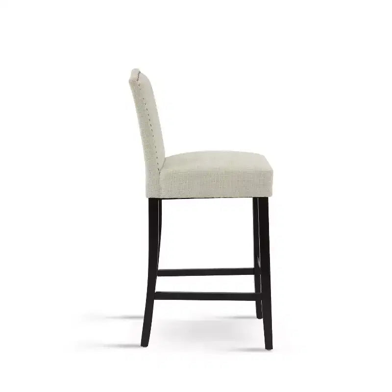 Set of 2 Bar Stool Counter Height Stool Dining Chair Pub Kitchen Stool, PU Leather Upholstered -ModernLuxe
