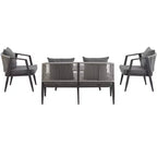 Ensemble de sièges d'extérieur Whisen, durables et confortables, adaptés aux patios, pelouses et bords de piscine