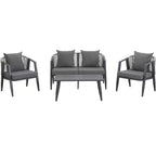 Ensemble de sièges d'extérieur Whisen, durables et confortables, adaptés aux patios, pelouses et bords de piscine