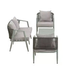 Ensemble de sièges d'extérieur Whisen, durables et confortables, adaptés aux patios, pelouses et bords de piscine