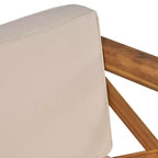 Christopher Knight Home Brava Outdoor Acacia Wood 4 Seater Chat Set with Cushions