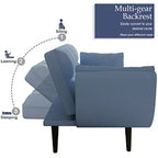 Living Room Sofa, 57 Sofa Couch With Two Armrests Throw Pillow, Tufted Seat Cushion,Comfortable Fit Sofa For Apartment Bedroom Small Space