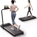 Treadmill, Walking Pad, Under Desk Treadmill, 3-in-1 Folding Treadmill for Home, Portable Electric Treadmill, Black Red