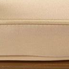GDFStudio Amber Ensemble de conversation 3 pièces de fauteuils à bascule d'extérieur en bois d'acacia avec coussins, teck/crème