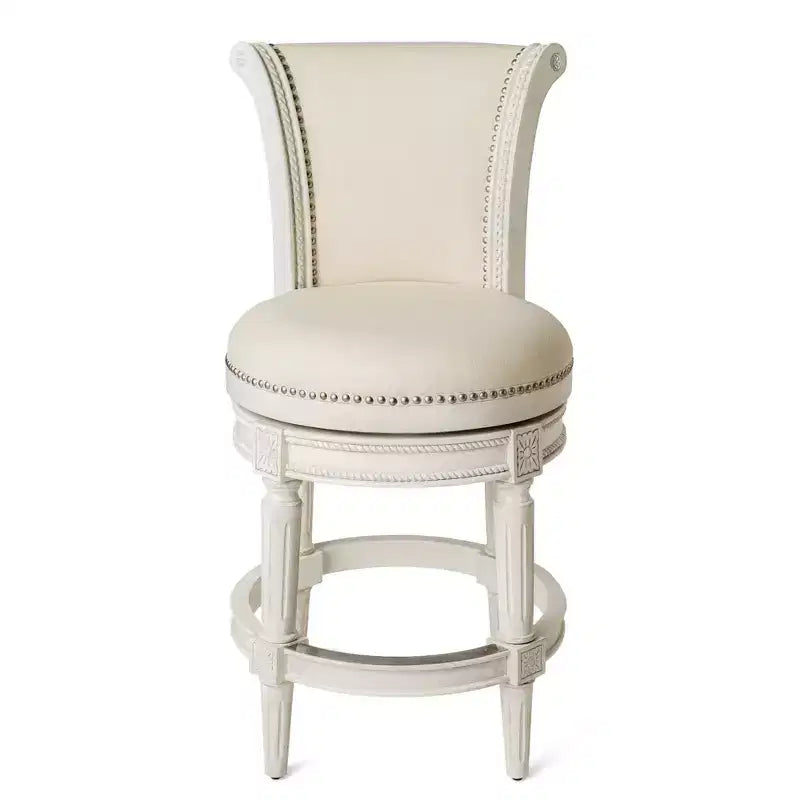 Maven Lane Pullman Swivel Counter Height Bar Stools with Fabric