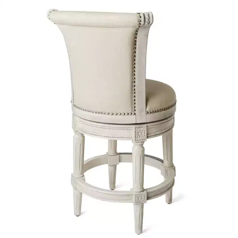 Maven Lane Pullman Swivel Counter Height Bar Stools with Fabric