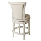 Maven Lane Pullman Swivel Counter Height Bar Stools with Fabric
