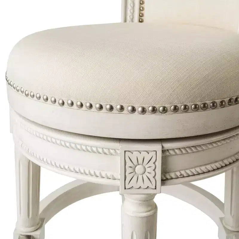 Maven Lane Pullman Swivel Counter Height Bar Stools with Fabric