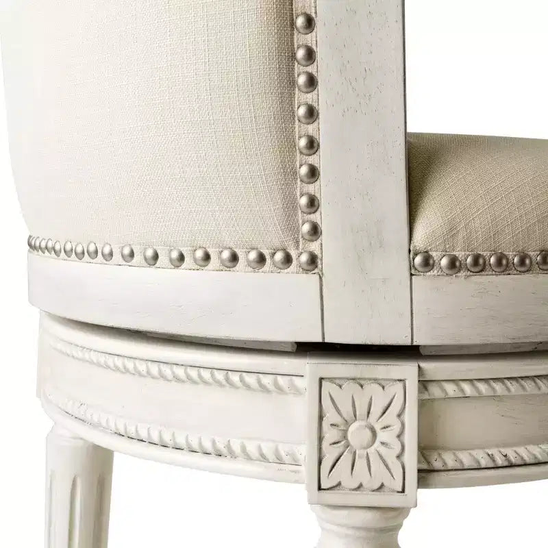 Maven Lane Pullman Swivel Counter Height Bar Stools with Fabric